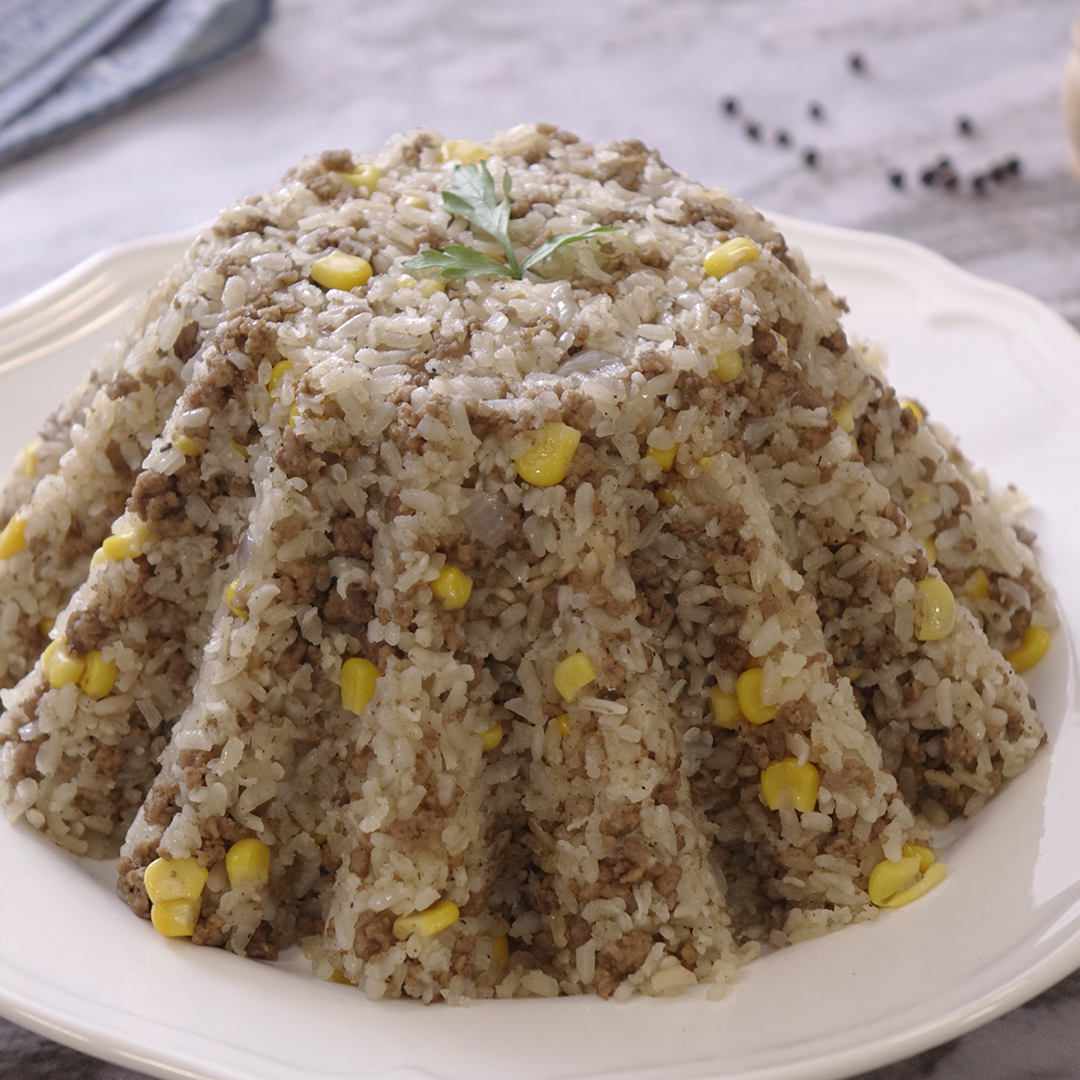 ارز بالعصاج و الذرة