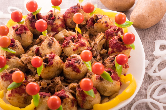 بطاطس باللحم المفروم