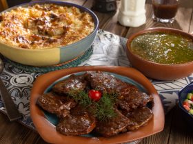 ارز معمر - ملوخية - لحم انتركوت