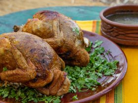 دجاج_محشي_ارز_ملوخية_خضراء_طريقة_عمل_دجاج_محشي