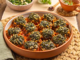 كباب السبانخ - كباب الخضار - اكلات بدون لحم او فراخ - اكلات عربية - اكلات بالسبانخ - قناة الوصفة