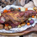 فخده ضاني - فخده مشوية - smoke box - تدخين اللحم - لحم مدخن فالبيت - الشوي على الحطب - مكان بيع حطب الفواكه - قناة الوصفة -