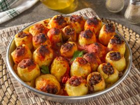 بطاطس - باللحم - المفروم - صينية - قناة - الوصفة