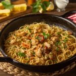 مكرونة - بالكريمة - والفراخ - مكرونة -وايت - صوص غذاء سريع - قناة - الوصفة