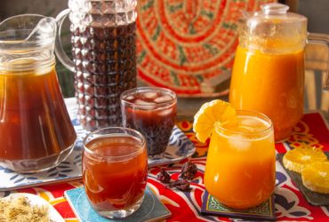 عصير برتقال بالجزر - عصير العرقسوس - كركديه - مشروبات رمضان - مشروبات حورية - قناة الوصفة