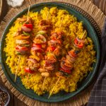 شيش طاووك مع ارز مبهر - شيش طاووك الطاسة - وجبة متكاملة - افطار سريع - افكار للعزومات - قناة الوصفة