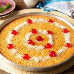 بسبوسة - مرملة - بسبوسة العربيات - بسبوسة خطيرة - حلويات شرقية - قناة الوصفة