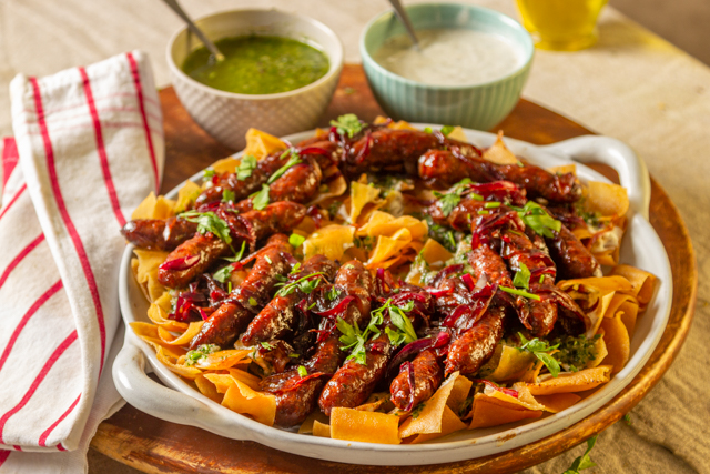 فتة السجق - فته سجق