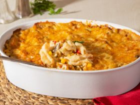 طاجن مكرونة بالجبن والمشروم