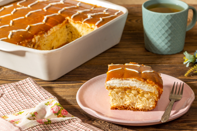 كيك التريليتشيا - قشطوطة بلبن