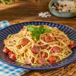 مكرونة بالوايت صوص والهوت دوج - مكرونة الصيف