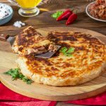 فطيرة الدجاج بالجلاش بدون فرن - فطيرة الطاسة