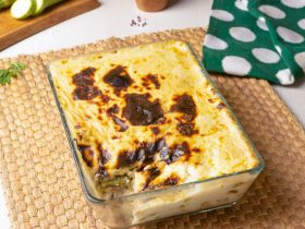 كوسة بالبشاميل بالفراخ _ كوسة بالبشاميل _ صينية كوسة