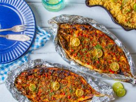 سمك سنجاري - سمك بوري سنجاري - تتبيلة السمك السنجاري