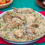 كبسة بالفراخ والبسلة - اكلة الحلة الواحدة - طريقة عمل الكبسة