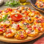 ميني بيتزا - عجينة البيتزا - افكار لانش بوكس