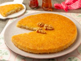كنافة بالكريمة - صينية كنافة بالمهلبية - صينية كنافة