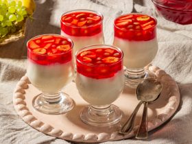 مهلبية بالجيلي _ حلويات باردة سريعة