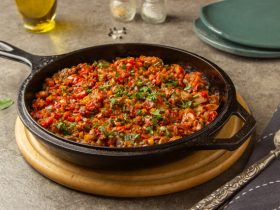 طاسة باذنجان بدون قلي _ اكلات اورديحي _ توفير