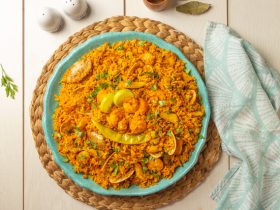 كبسة سي فود _ كبسة فواكه البحر _ طريقة عمل الكبسة