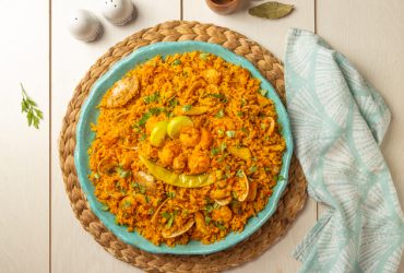 كبسة سي فود _ كبسة فواكه البحر _ طريقة عمل الكبسة