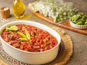 طريقة تخزين البامية - طريقة عمل طاجن البامية