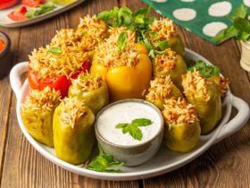 محشي_فلفل_بالارز_البسمتس_خلطة_محشي