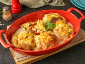 كريب_بالدجاج_والبشاميل عجينة-الكريب