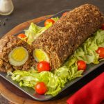 بيض اسكتلاندي _رول اللحم المفروم بالبيض_افكار_للعزومات