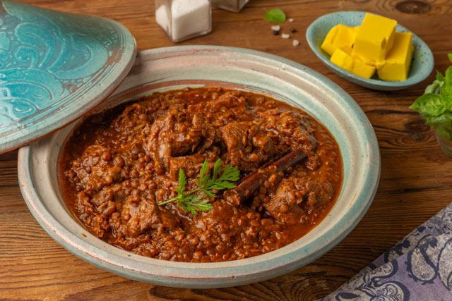 عدس_مغربي_طريقة_عمل_عدس_مغربي_باللحم_وصفات_مغربية