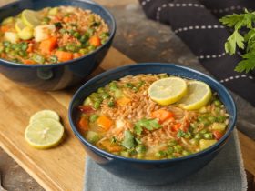 شوربة خضار_شوربة_لسان_عصفور_بالخضار_شوربة_مغذية