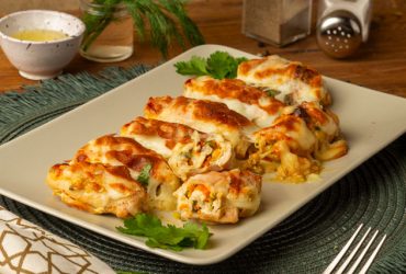 تشيكن رول_رول الدجاج بحشو خضار_افكار_للبانيه