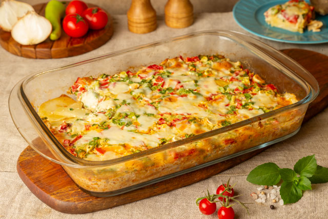 صينية بطاطس بدون لحم او دجاج